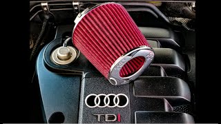 AUDI TDI A4 B6 K&N Filtro Universal INSTAL TEST