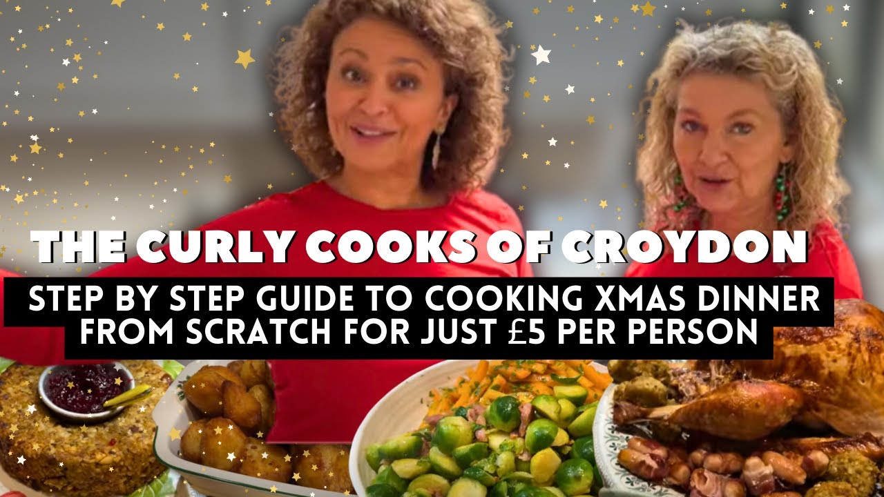 CURLY COOKS of CROYDON Step by Step Guide to Cooking Xmas Dinner From Scratch for £5 per Person #43