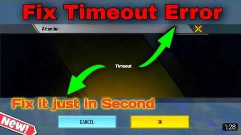 Call of duty mobile time out problem fix