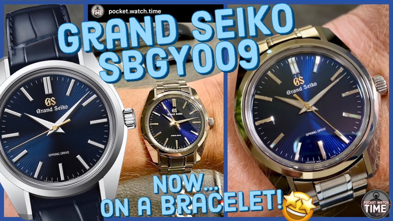 Grand Seiko SBGY009 on a BRACELET!! 🤩 | Hands-On Review | GS Bracelet or  Original Alligator Strap? - YouTube