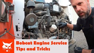 Bobcat Doosan engine maintenance  oil change tips and tricks