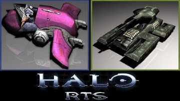 Covenant Ghost vs UNSC Scorpion Tank - C&C Halo Mod