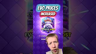Evolutions now cost more than $12 #clashroyale #clashroyaleshorts #clashroyalememes #supercell