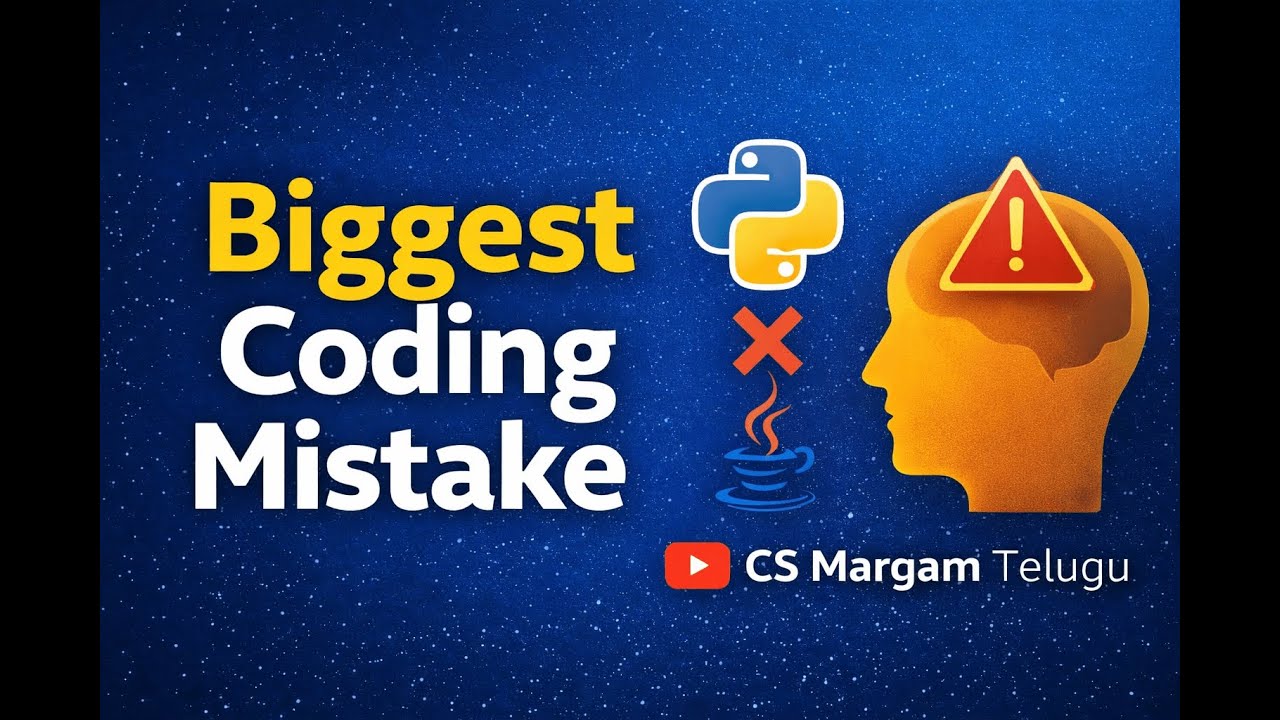 Coding Beginners Biggest Mistake | Python Basics | CS Margam - YouTube