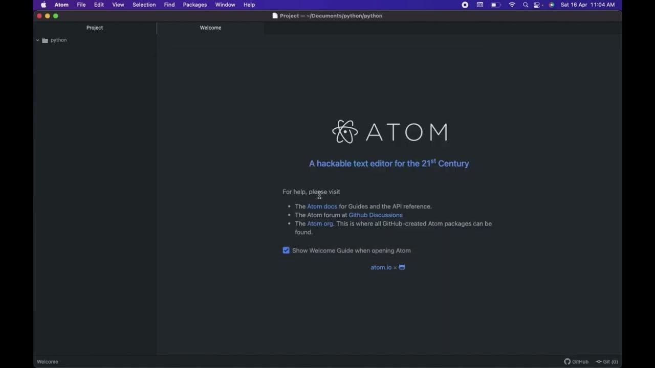 How to install atom for Python - YouTube