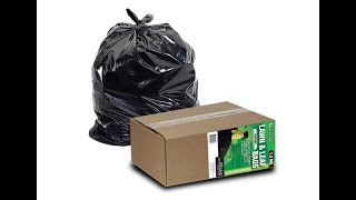 Lawn and Leaf Bags by Ultrasac - 39 Gallon Garbage Bags (Huge 100 Pack/w Ties) 33" x 43" - Overview