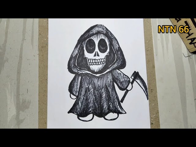 Vẽ Thần Chết Đơn Giản Và Cute | How To Draw Death - Youtube