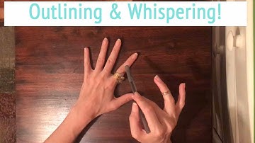 ASMR * Outlining * Brush & Pen Outlining * Fast Tapping & Scratching * Whispering * ASMRVilla