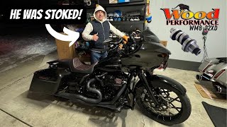 WOOD PERFORMANCE 22XD CAM INSTALLED IN A SUBSCRIBERS ROAD GLIDE! *STAGE 2*