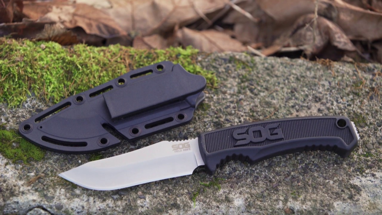  SOG Survival Knife with Sheath - Field Knife Fixed Blade  Knives 4 Inch Tactical Knife and Bushcraft Knife w/Full Tang Hunting Knife  Blade (FK1001-CP) : Sports & Outdoors