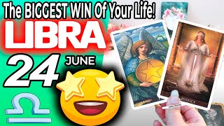 Libra ♎ 𝐈𝐓’𝐒 𝐂𝐎𝐌𝐈𝐍𝐆❗🤩𝐓𝐡𝐞 𝐁𝐈𝐆𝐆𝐄𝐒𝐓 𝐖𝐈𝐍 𝐎𝐟 𝐘𝐨𝐮𝐫 𝐋𝐢𝐟𝐞❗💸 horoscope for today JUNE 24 2023 ♎libra tarot screenshot 3