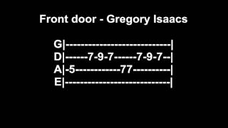 Video thumbnail of "Front Door Gregory Isaacs  BASS TAB"