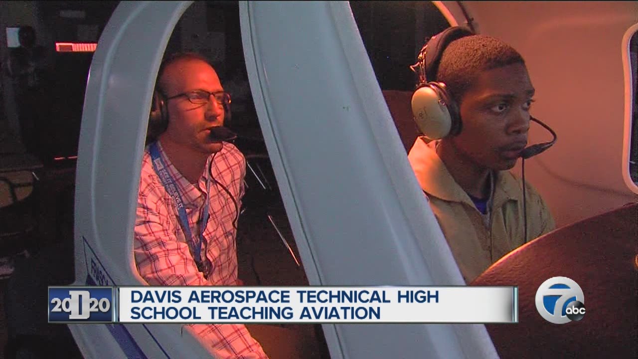 Davis Aerospace Technical High School teaching aviation