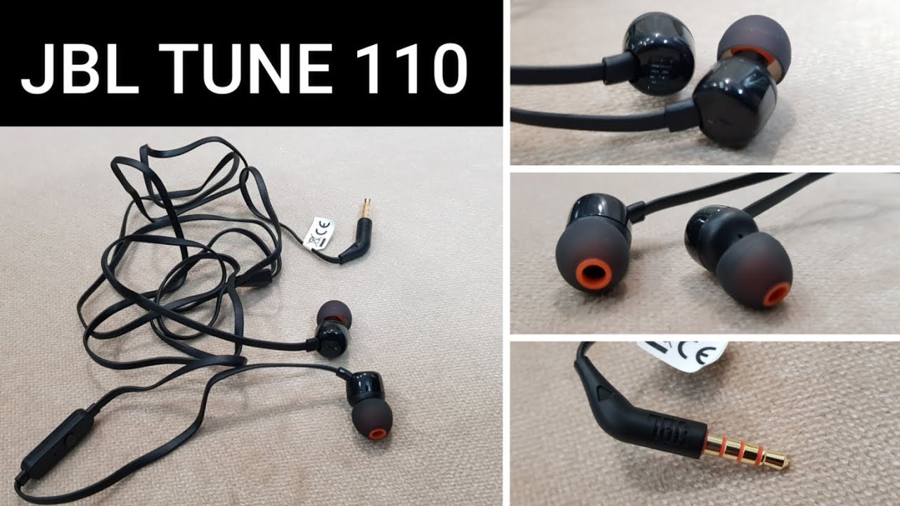 Mægtig shilling dokumentarfilm JBL Tune 110 in-Ear Headphones with Mic (Black) Unboxing | JBL | Wired  Earphones JBL | Flat Cable - YouTube