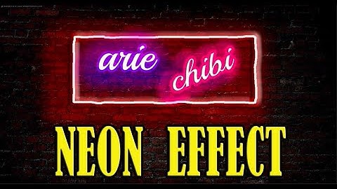 how to create an animated neon text effect in adobe photoshop easily