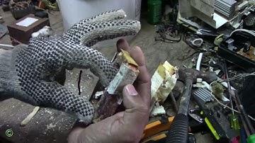 Scraping microwave oven transformer for Copper, Iron & Aluminum