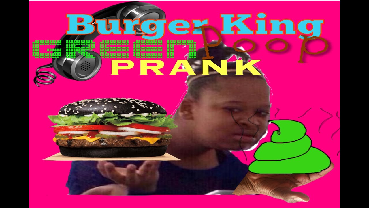 Burger King Green Poop Prank (Black Halloween Burger) YouTube