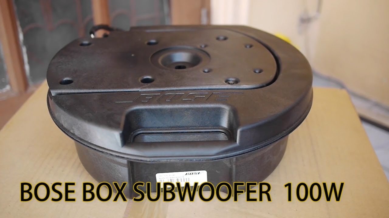 BOSE BOX SUBWOOFER Speaker /Test - YouTube