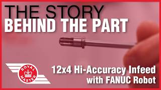 Royal Master: The Story Behind the Part - 12x4 Hi-Accuracy Infeed with FANUC Robot and Feedall Table