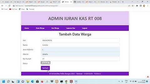 UAS Pemrograman Web || Membuat aplikasi iuran kas RT