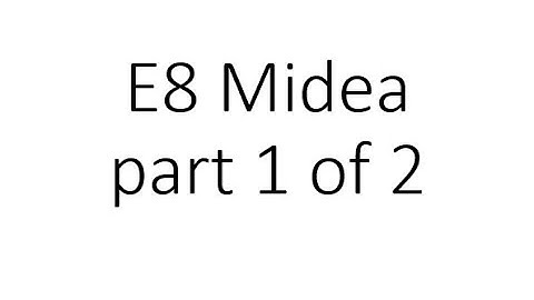 E8 error Midea air source heat pumps part 1 of 2