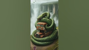 Nature explanation | python attacking bus#shorts #amazing #art