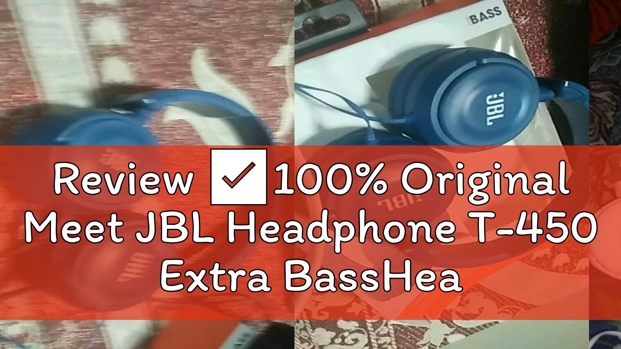 Review ✅100% Original Meet JBL Headphone T-450 Extra BassHeadset Stereo headphones With Mic