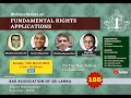 166th BASL Webinar  - Fundamental Rights Applications