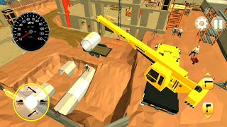 simulator truk crane pemasangan pipa konstruksi - city construction : builder & crane simulator screenshot 4