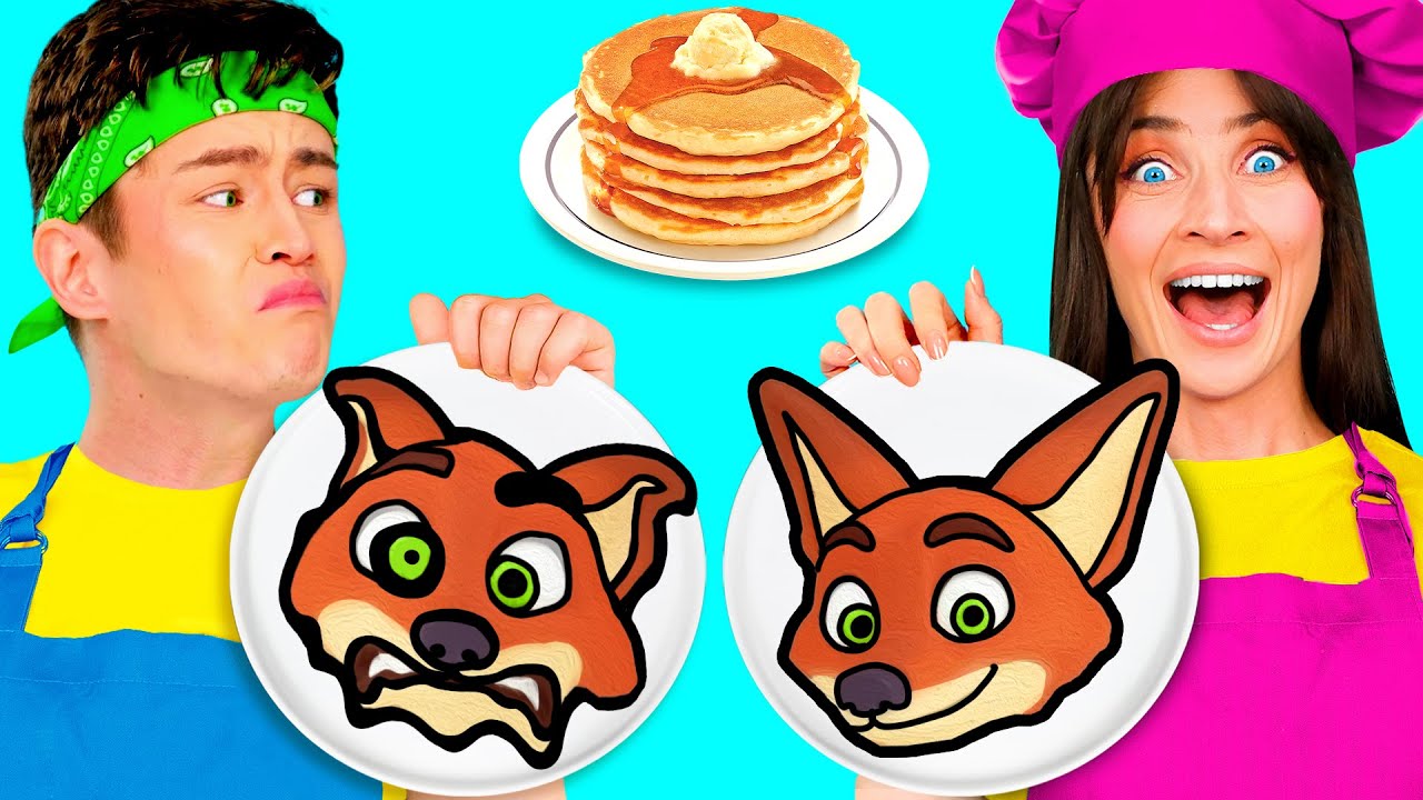 Творческий Челлендж с Блинчиками | Фантастические Лайфхаки с Едой от BaRaDa Challenge
