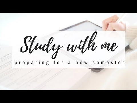 Study with me & How I prepare for a new semester | studytee