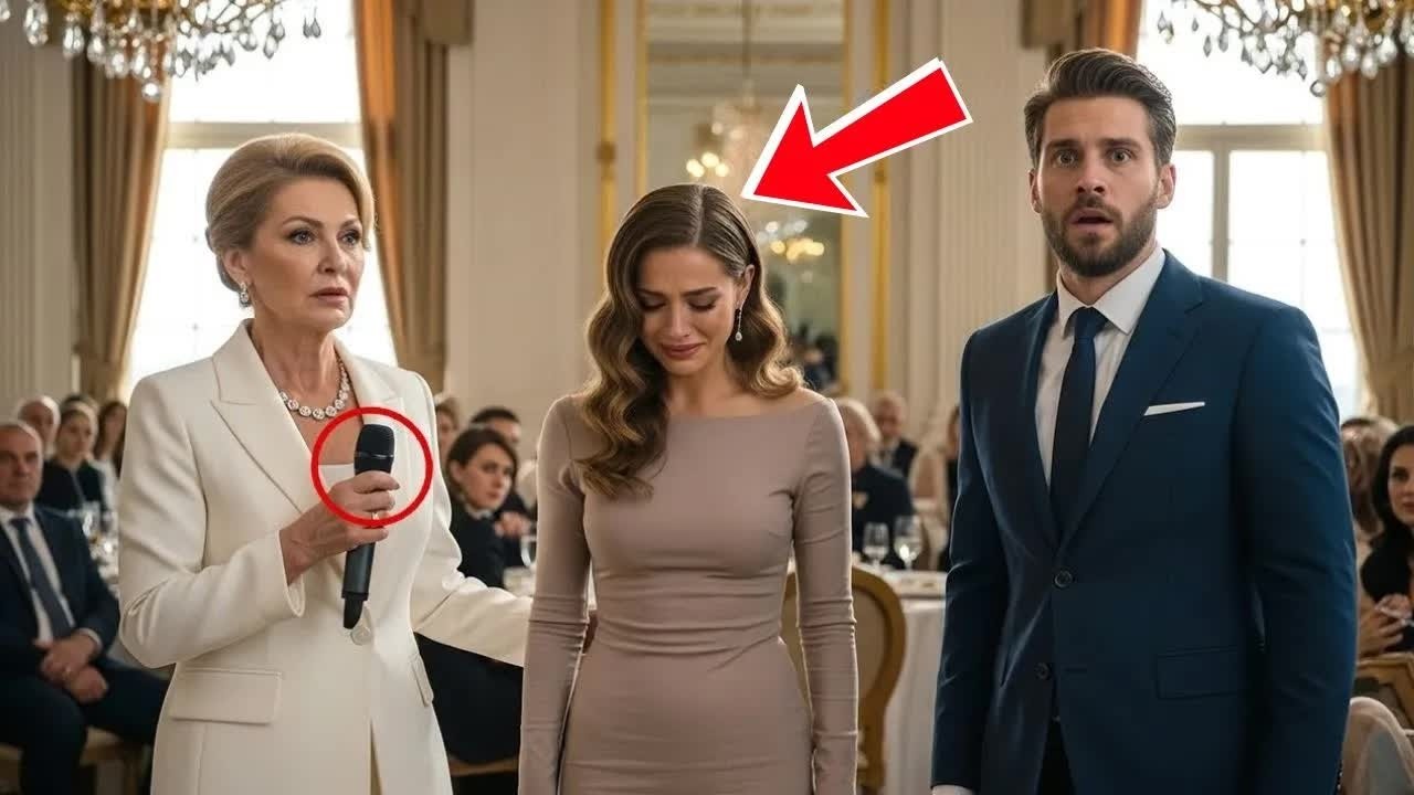 Er verspottete sie vor allen Gästen — doch dann griff ihre Milliardärs Mutter zum Mikro