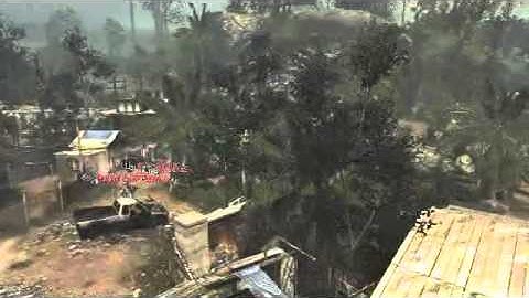 MW3 - Throwing knife across Village