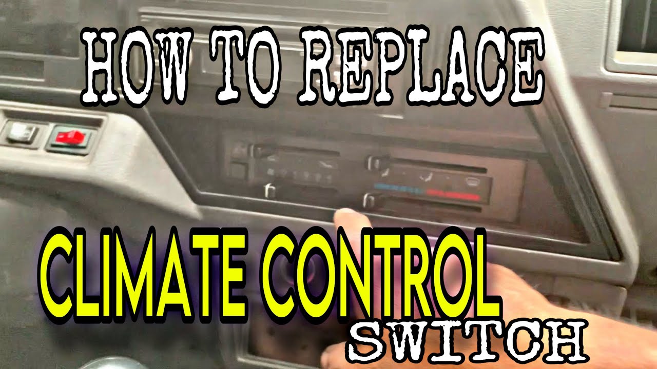 How to replace climate control switches Nissan urvan