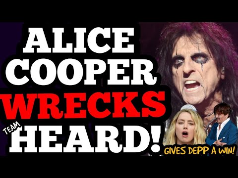 Alice Cooper Says He Didn't Discuss Amber Heard Trial with Johnny ...