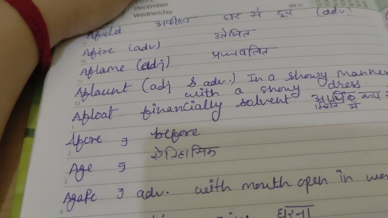 Vocabulary words for improve your vocabulary 