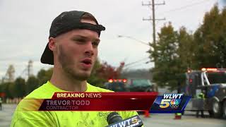 Flagger hit by car in Riverside
