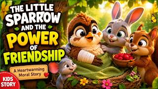 The Little Sparrow and the Power of Friendship❤️ | Heartwarming Moral Story for Kids | Bedtime Story Noticias
