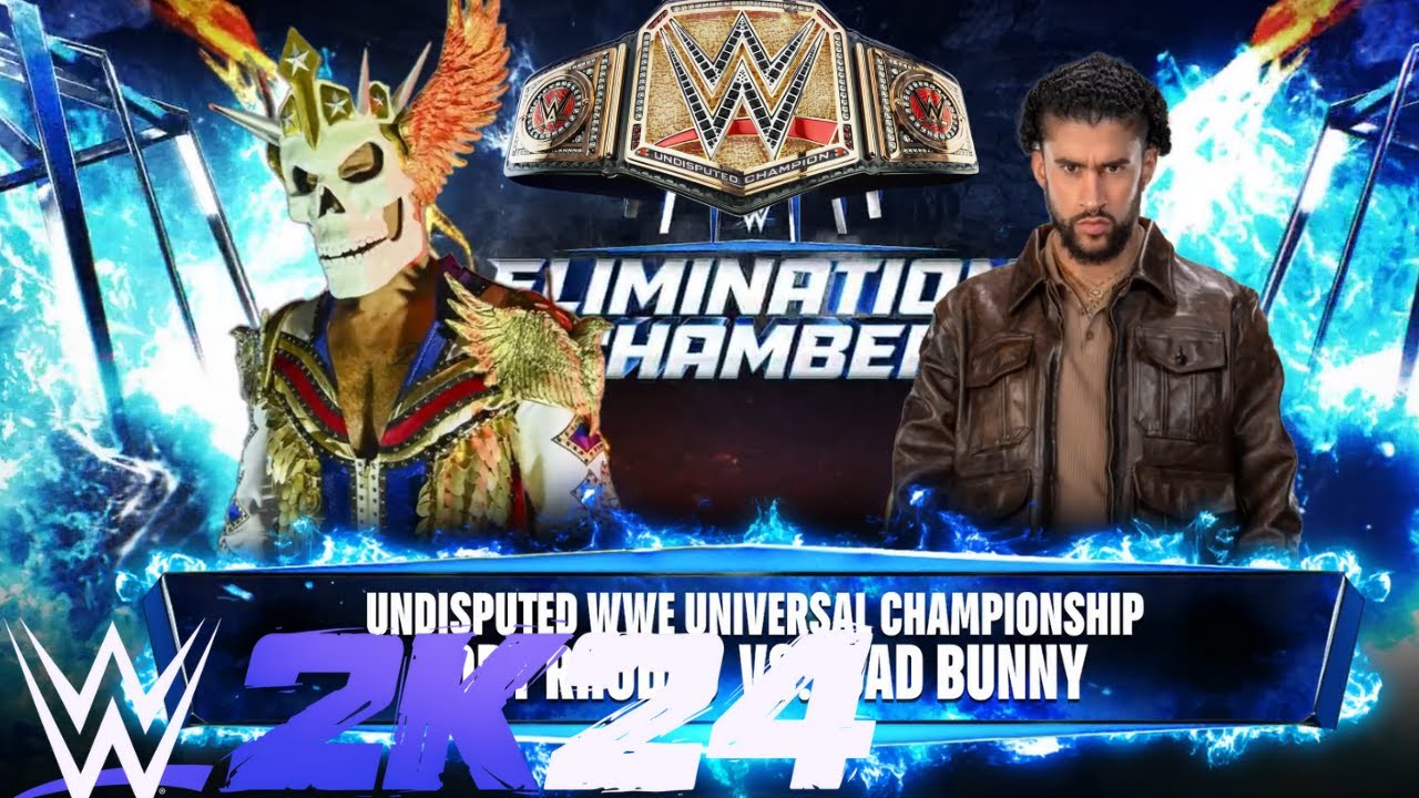 WWE 2K24 Cody Rhodes Vs Bad Bunny For The Undisputed WWE Championship ...