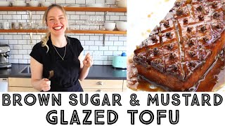 Vegan Glazed Ham! - Brown Sugar & Mustard Glazed Tofu