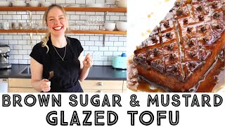 Vegan Glazed Ham - Brown Sugar & Mustard Glazed Tofu