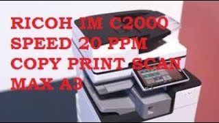 Im C2000 Vs Mp C2003 Ricoh Fotocopy Printer Scanner