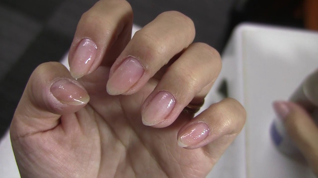 ネイル基礎 1-5セルフジェルネイルのボンダーの塗り方 基礎初級編 - YouTube