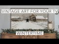 Wintertime | Turn Your TV Into Art | Vintage Art Slideshow For Your TV | 1Hr of 4K HD Paintings image