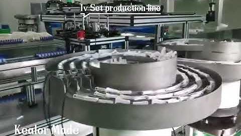 iv set infusion set full automatic assembling machine production plant