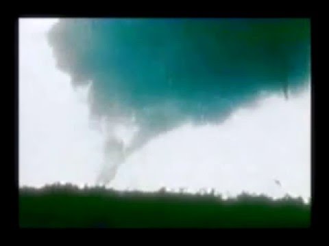 April 21st, 1974 (Thank you AVtornado74 and ColonelAngus75 for providing me the correct date of this tornado). A fabulous example of a multi-vortex twister. Also one of my favourite little videos I've put together because the song (pay attention to the lyrics) and images couldn't compliment eachother any better. Credit: ?