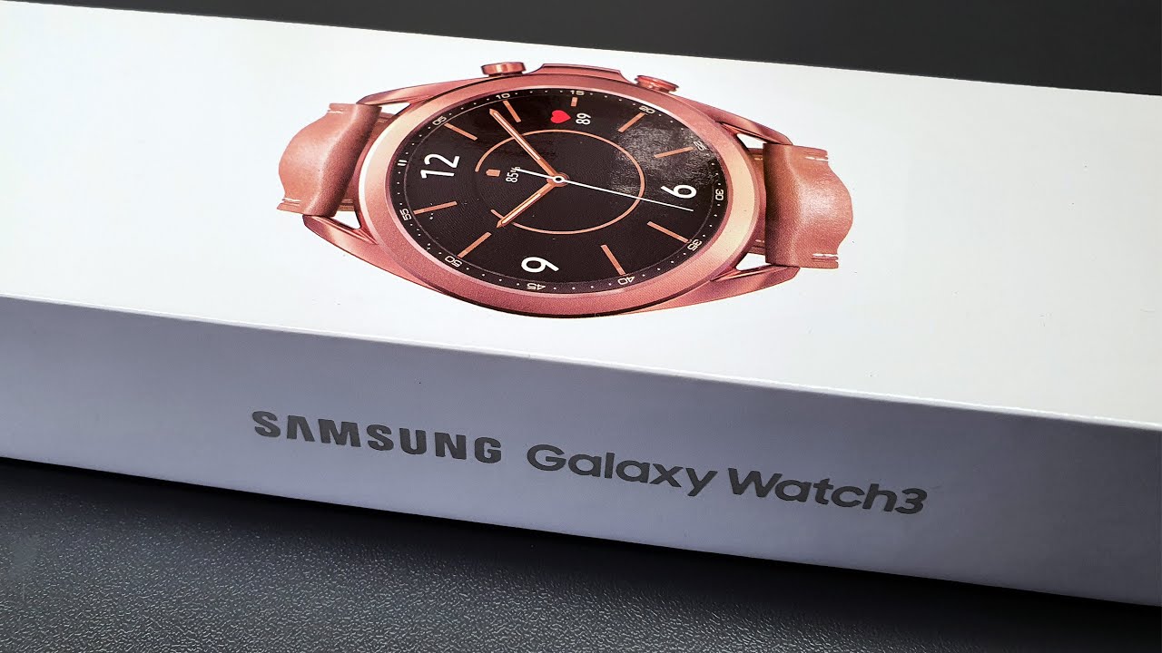 Samsung Galaxy Watch 3 In Mystic Bronze 41mm Lte 4g Quick Unboxing Youtube