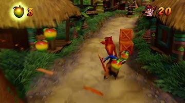 Crash Bandicoot N Sane Trilogy - 100% Walkthrough Part 8 - Hog Wild - Clear Gem