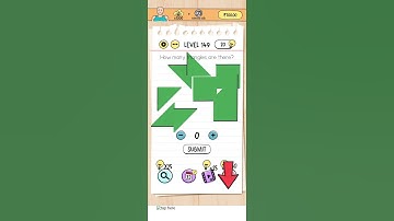 brain test level 149 - how many triangles are there?