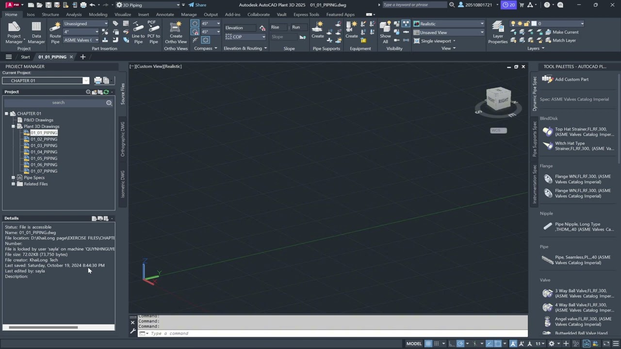 Chapter 01 Getting Started - 1.2 Opening a Plant 3D model